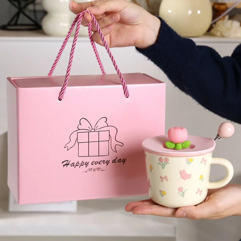 2026 In stock New Style Ceramic Mugs Cute and Creative Coffee Cups for Home Office Breakfast Tea and Coffee