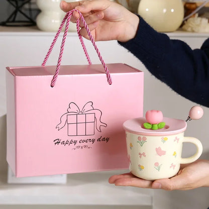 2026 In stock New Style Ceramic Mugs Cute and Creative Coffee Cups for Home Office Breakfast Tea and Coffee