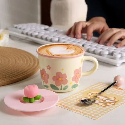 2026 In stock New Style Ceramic Mugs Cute and Creative Coffee Cups for Home Office Breakfast Tea and Coffee