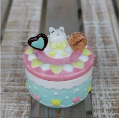 Creative Strawberry Cookies Ceramic Mug Cute Candy Salt Jar Chinese Wedding Tea Set Christmas Gift Home Decoration Accessories