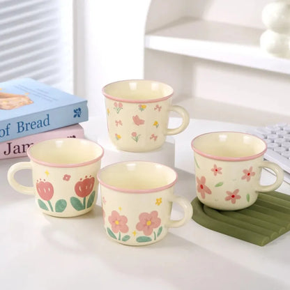 2026 In stock New Style Ceramic Mugs Cute and Creative Coffee Cups for Home Office Breakfast Tea and Coffee