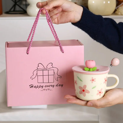 2026 In stock New Style Ceramic Mugs Cute and Creative Coffee Cups for Home Office Breakfast Tea and Coffee