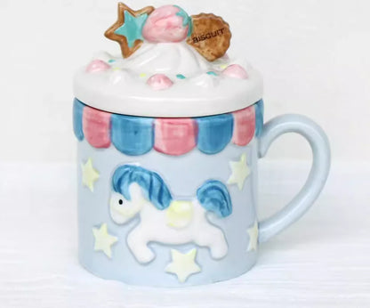 Creative Strawberry Cookies Ceramic Mug Cute Candy Salt Jar Chinese Wedding Tea Set Christmas Gift Home Decoration Accessories